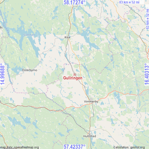 Gullringen on map