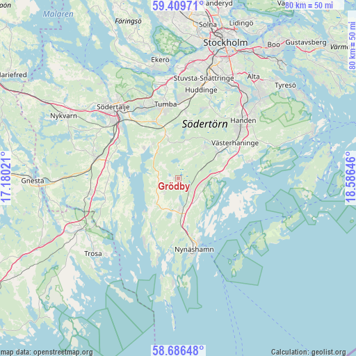 Grödby on map