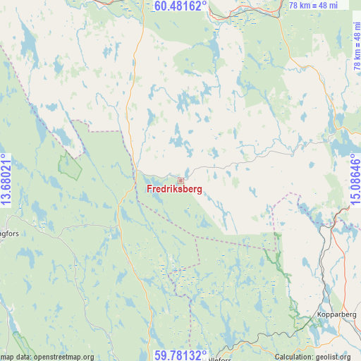Fredriksberg on map