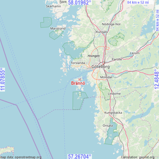 Brännö on map