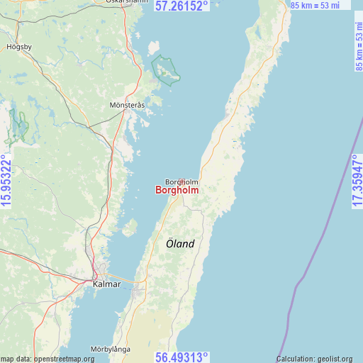 Borgholm on map