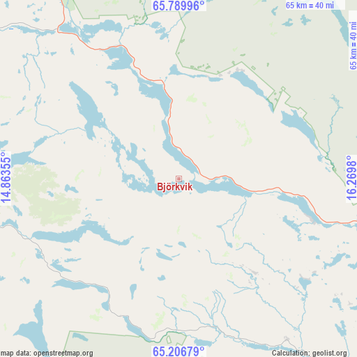 Björkvik on map