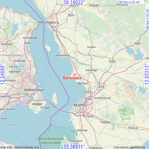 Barsebäck on map