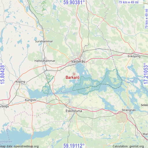 Barkarö on map