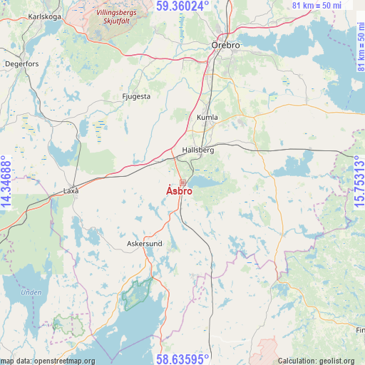 Åsbro on map