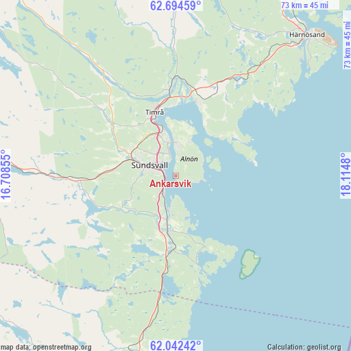 Ankarsvik on map