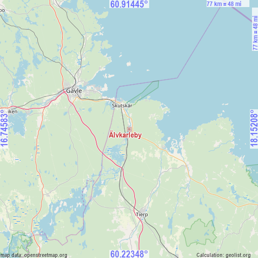 Älvkarleby on map