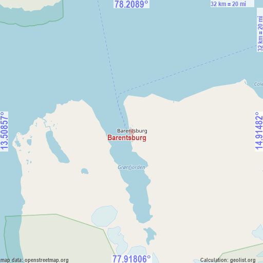 Barentsburg on map