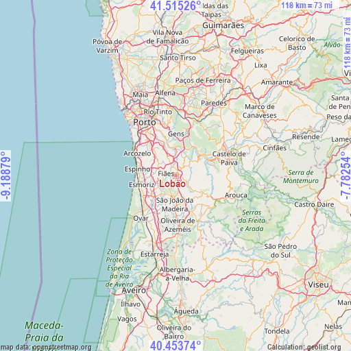 Lobão on map