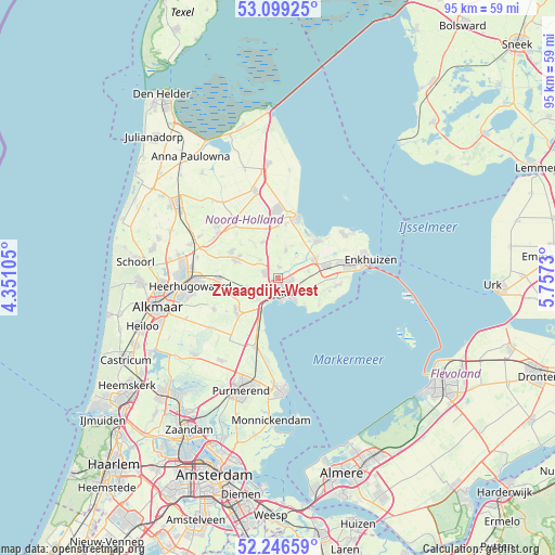 Zwaagdijk-West on map