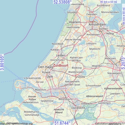 Zuidbuurt on map