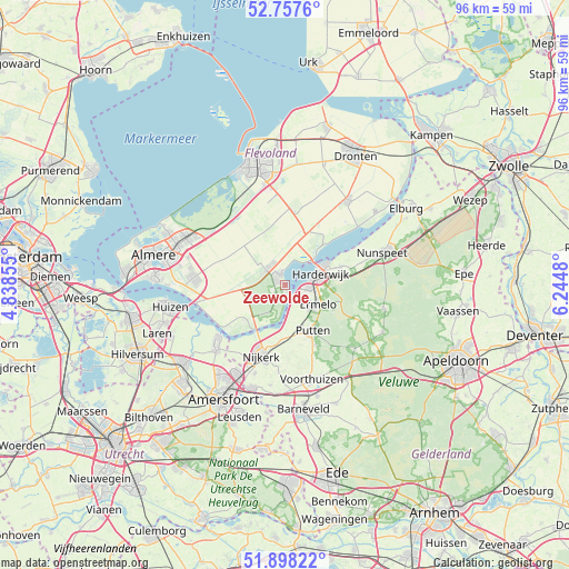 Zeewolde on map