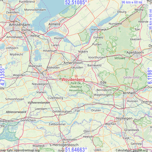Woudenberg on map