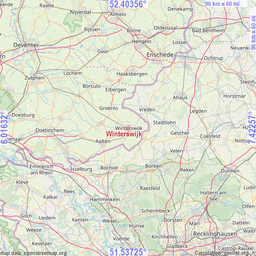 Winterswijk on map