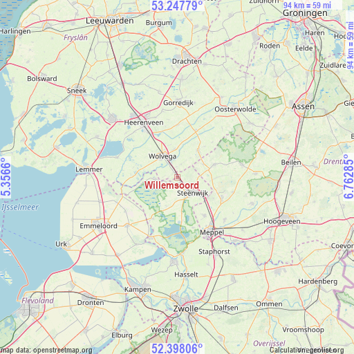 Willemsoord on map