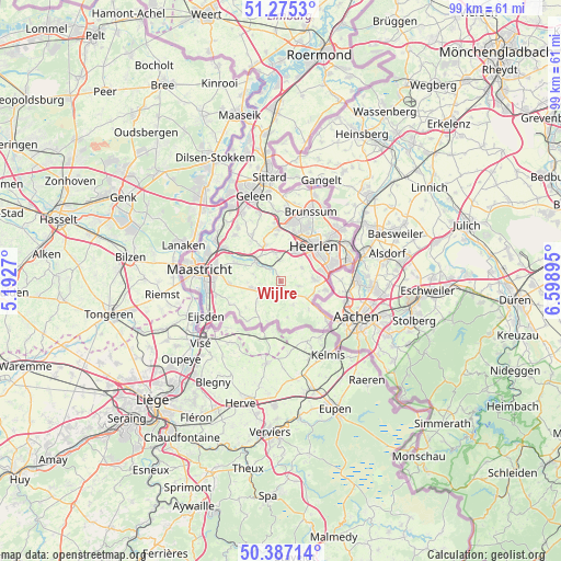 Wijlre on map