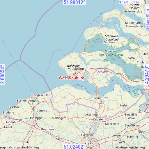 West-Souburg on map