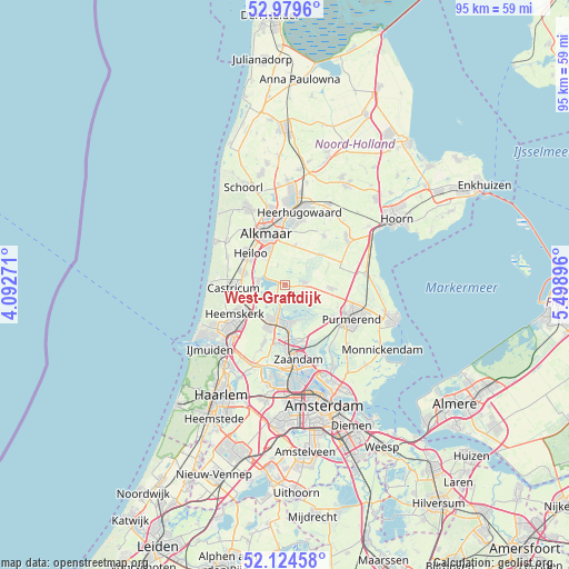 West-Graftdijk on map