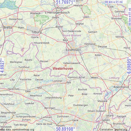 Westerhoven on map