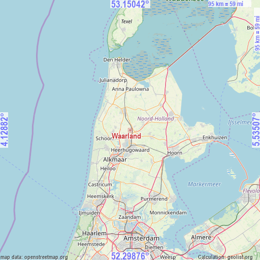 Waarland on map