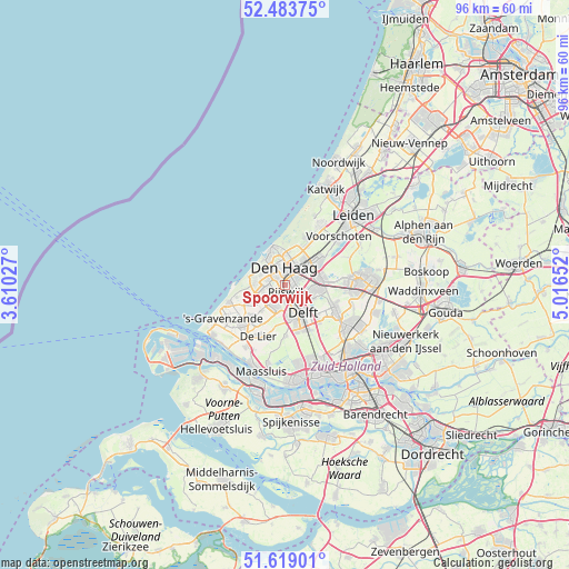 Spoorwijk on map