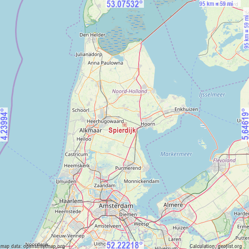 Spierdijk on map