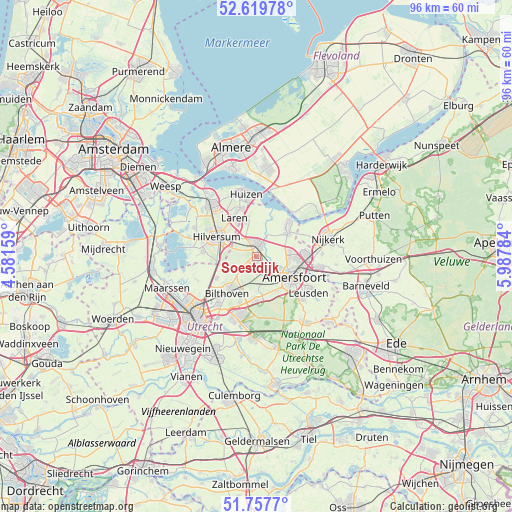Soestdijk on map