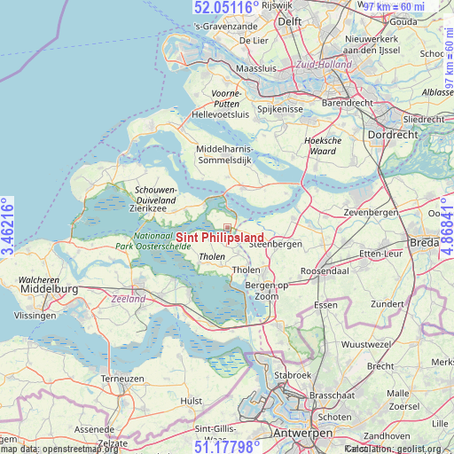 Sint Philipsland on map