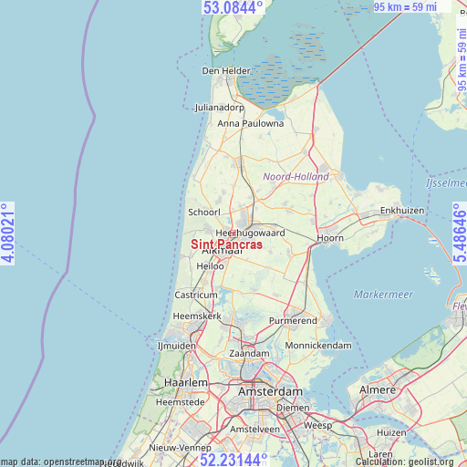 Sint Pancras on map