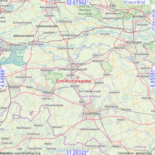 Sint-Michielsgestel on map