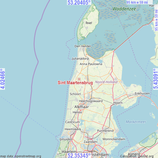 Sint Maartensbrug on map