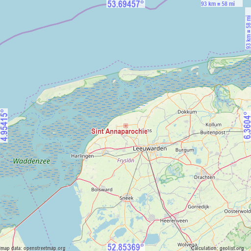 Sint Annaparochie on map