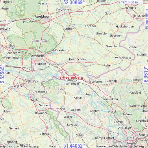 's-Heerenberg on map