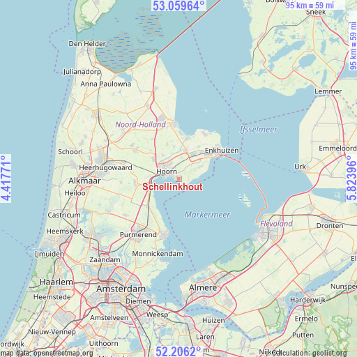 Schellinkhout on map