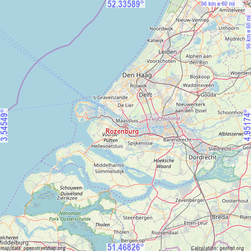 Rozenburg on map