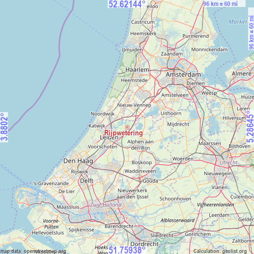 Rijpwetering on map