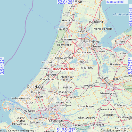 Oude Wetering on map