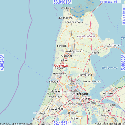Oosterzij on map
