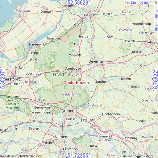 Oosterhuizen on map