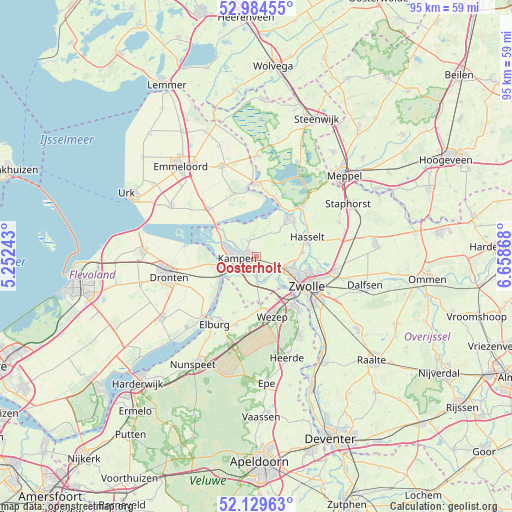 Oosterholt on map