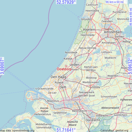 Oostdorp on map
