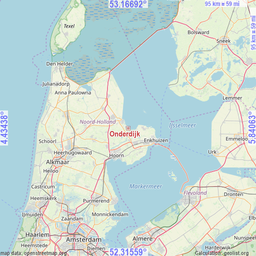 Onderdijk on map