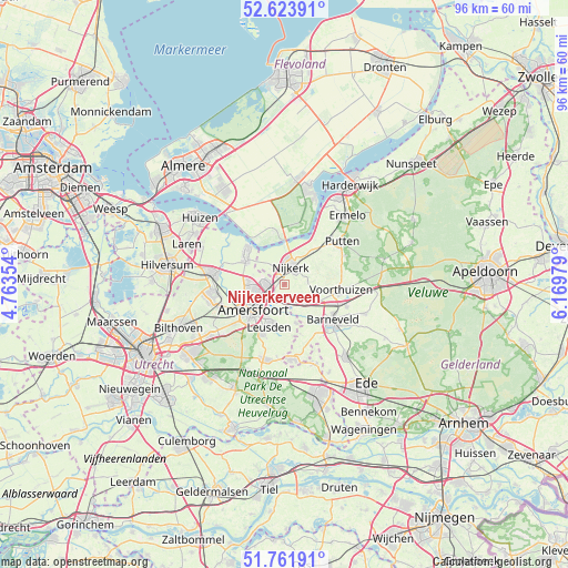 Nijkerkerveen on map