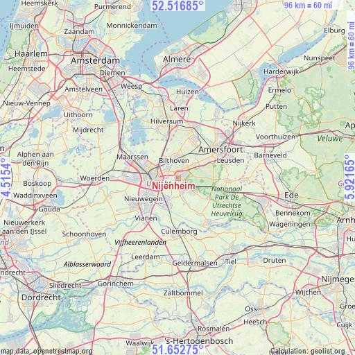 Nijenheim on map