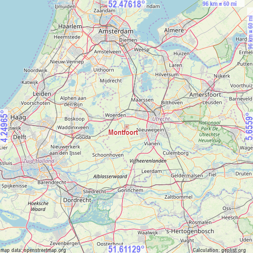 Montfoort on map