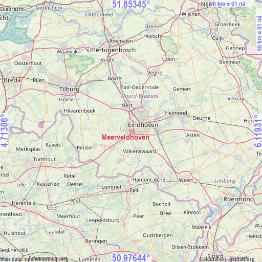Meerveldhoven on map