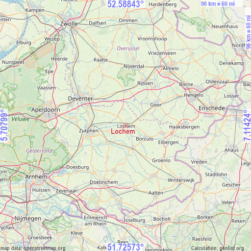 Lochem on map