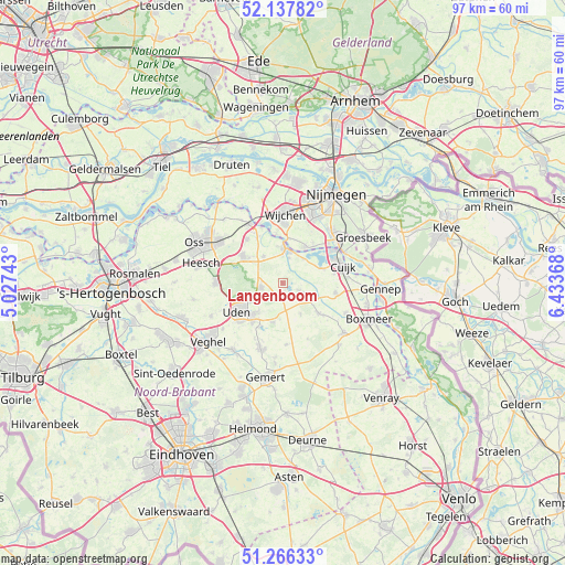 Langenboom on map