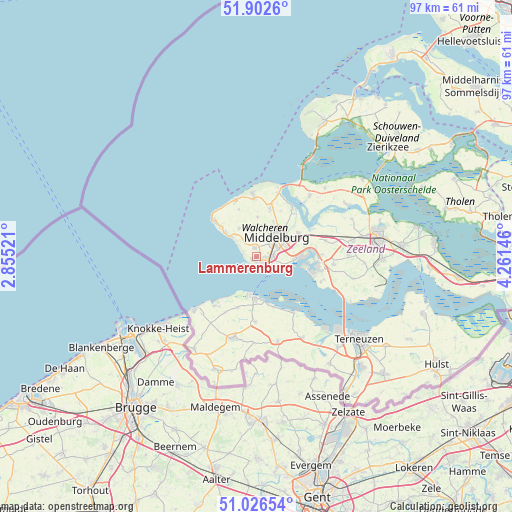 Lammerenburg on map