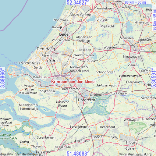 Krimpen aan den IJssel on map
